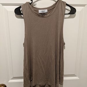 CARLY JEAN TANK - OLIVE GREEN